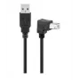 Microconnect USBAB2ANGLED Cable USB USB 2.0 2 m USB A USB B Negro