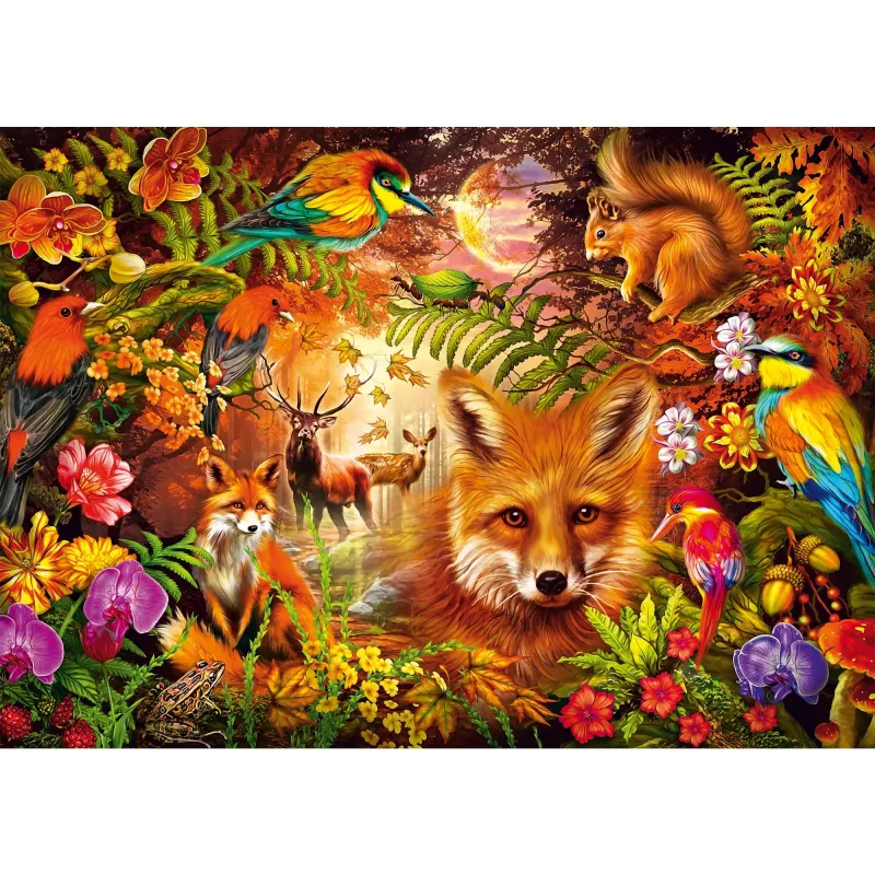 Blüten, Fell und Federn, puzzle 1000 piezas