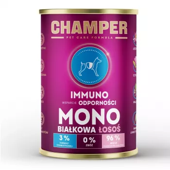 CHAMPER Immuno monoproteico salmón - alimento húmedo para perros - 400g
