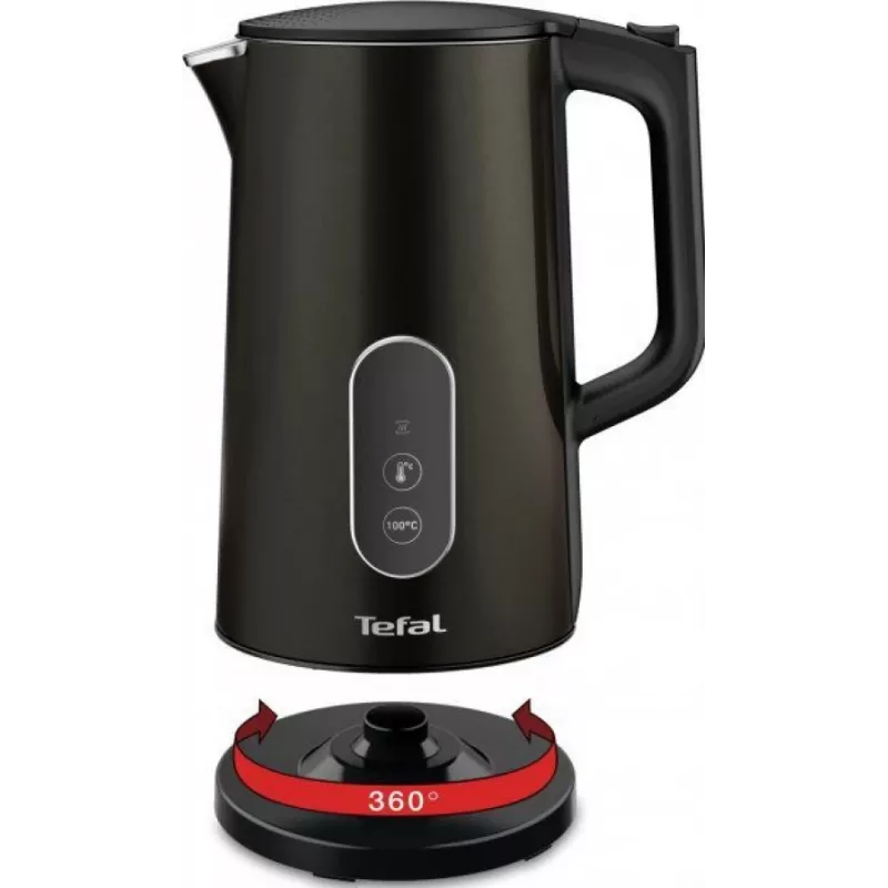 Tefal Digit KI831E10 Hervidor de agua 1,7 l, negro