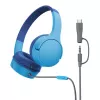 Auriculares on-ear Belkin SoundForm Mini con cable 3,5 mm USB-C azul