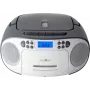 Radio-CD portátil Reflexion RCR2260, blanca/gris