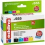 Edding EDD-555 cartucho de tinta 4 uds. Compatible alto (XL) rendimiento negro - cian - magenta - amarillo (18-555)