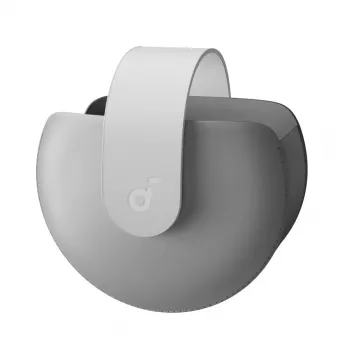 Funda para auriculares Anker Soundcore Space One Pro con botones metálicos magnéticos, gris