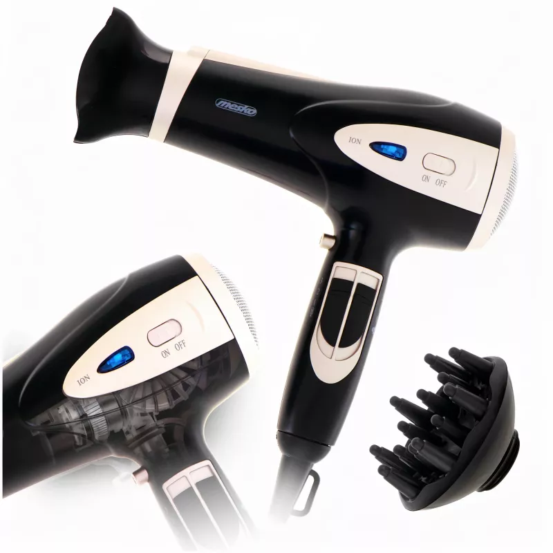Adler Mesko MS 2287 secador de pelo 2400 W negro, champán