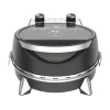 Horno eléctrico para pizza SIMFER MKE0-P — 1100 W, 80–300 °C, temporizador de 30 minutos, piedra para pizza extraíble de 33 cm, negro
