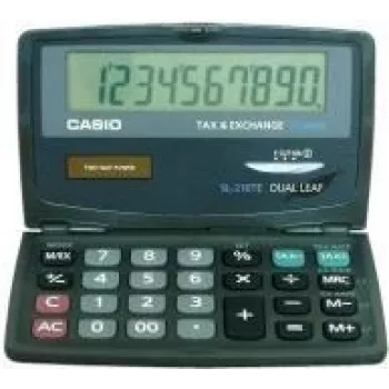 Calculadora CASIO SL-210TE-WA-EC calculadora de sobremesa de 10 dígitos con alimentación solar y por batería