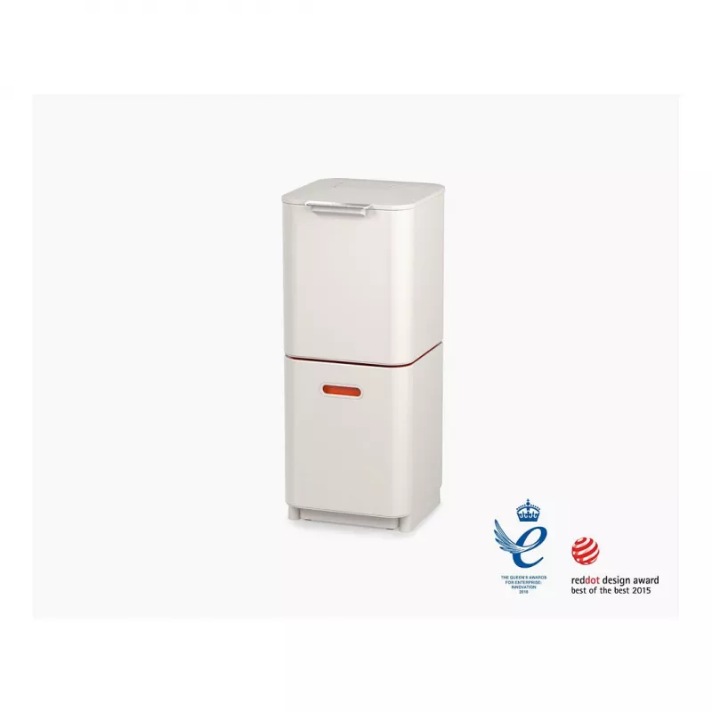 Cubo de basura Joseph Joseph Totem 40 L gris piedra