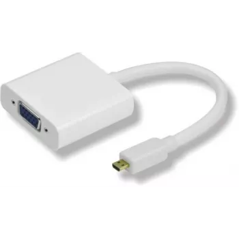 Microconnect HDMIDVGA Adaptador de cable de vídeo 0,25 m HDMI Type-D (Micro) VGA (D-Sub) blanco