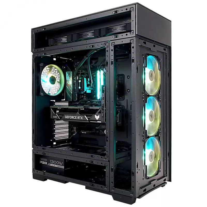InWin Modfree Deluxe Big-Tower Cristal templado - negro