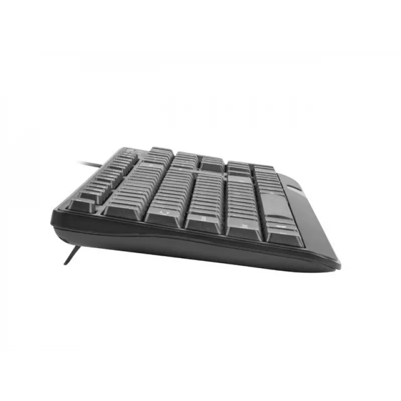 Teclado NATEC TROUT SLIM USB, distribución US, negro