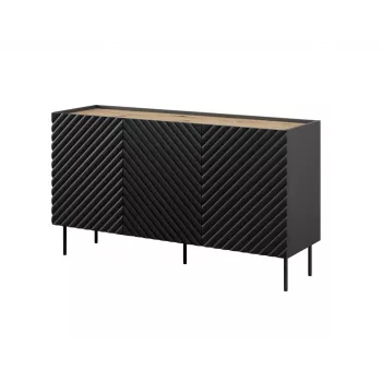 Cómoda 3D2SZ ONDA 150x45x85 negro