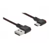 Cable USB DeLOCK EASY-USB 2.0 conector macho Type-A a conector macho Type-C 0,5 m negro