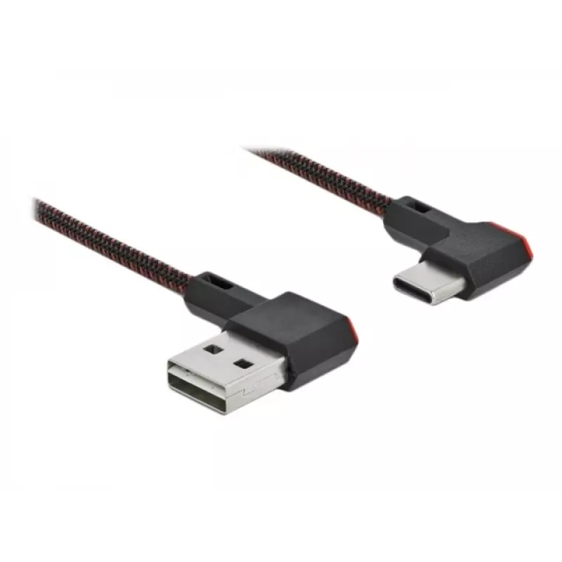 Cable USB DeLOCK EASY-USB 2.0 conector macho Type-A a conector macho Type-C 0,5 m negro
