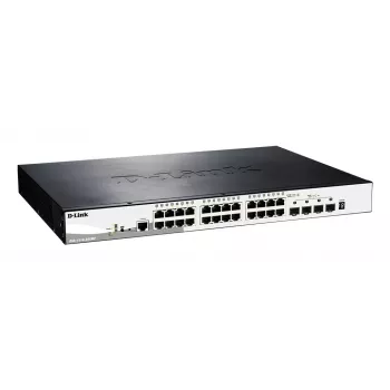 D-Link DGS-1510-28XMP Managed L2/L3 Gigabit Ethernet (10/100/1000) Power over Ethernet (PoE) negro, gris