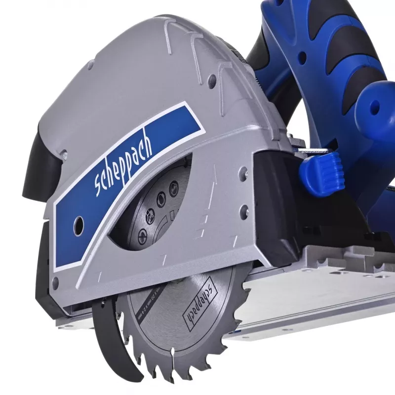 Sierra circular Scheppach PL55, 1200 W, 230 V, disco Ø160 mm, 24 dientes, profundidad de corte 49,5 mm (90°), basculante, madera