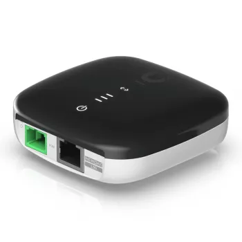 Unidad óptica de red UBIQUITI WAVE-FIBER-ONU con puertos Gigabit Ethernet