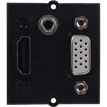 Bachmann 917.226 – 0,2 m – HDMI – VGA – jack de 3,5 mm – HDMI – VGA – jack de 3,5 mm – Conector macho – Conector hembra – Negro