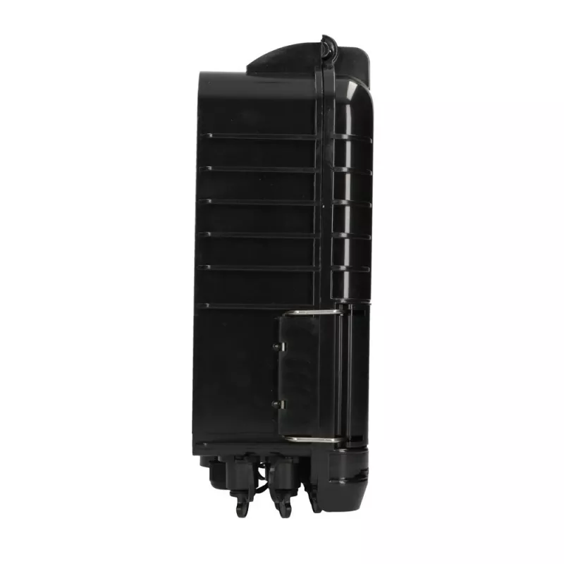 Caja de terminación de fibra óptica Extralink Jennifer 16 hilos negra con conector