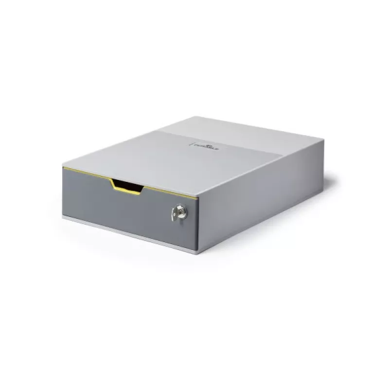 Caja de archivo de plástico gris Durable 760127