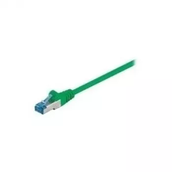 Wentronic Goobay cable de conexión CAT 6a, S/FTP (PiMF), verde, 1 m - LSZH libre de halógenos, cobre (93681)