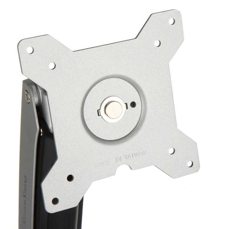 SilverStone SST-ARM22SC Soporte para dos monitores - Plata