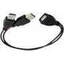 ALLNET 133298. Conexión 1: 2 x USB A, Conexión 2: USB A, Versión USB: 2.0, Género del conector: Macho/Hembra, Color del producto: Negro (ALL