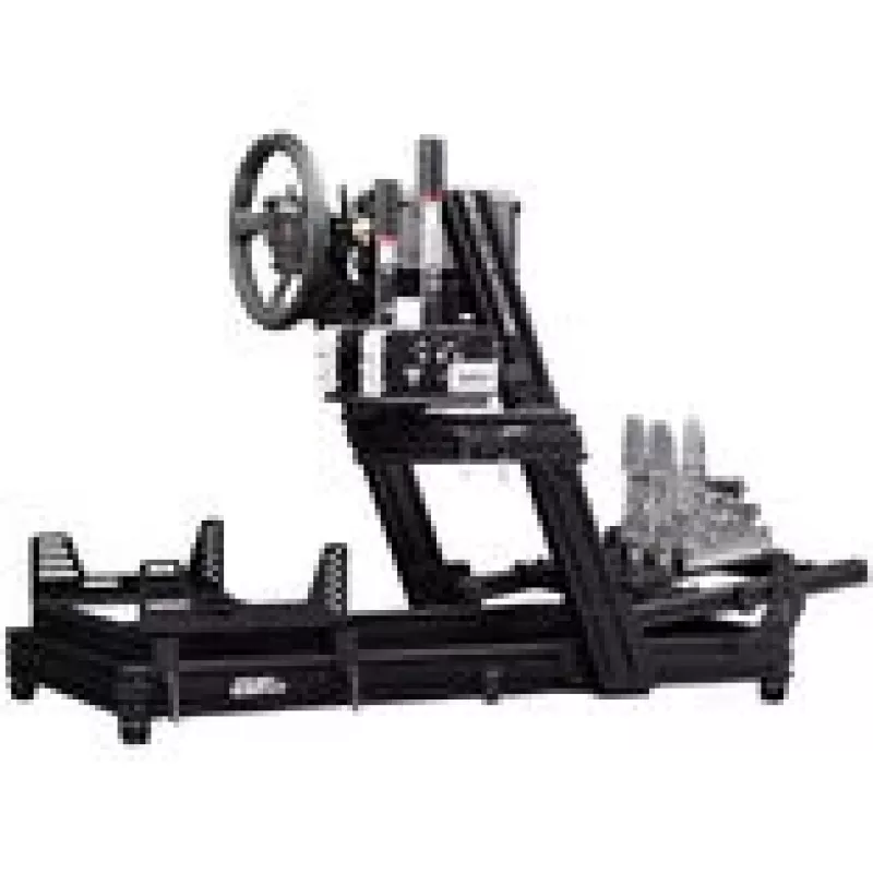 Next Level Racing GTElite Cockpit Simulador de Aluminio - Wheel Plate Edition + O-Rouge C1-XL Cold Fusion Asiento Simracing