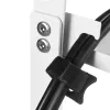 Organizador de cables bajo el escritorio MACLEAN MC-104 W, bandeja de acero de 2 niveles, blanco, carga máx. 5 kg, para grosores de mesa de 0,5–5 cm