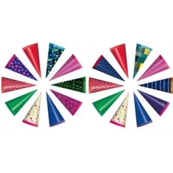 Cucurucho escolar HERLITZ modelo 50035106, cónico, medidas 60×60×150 mm