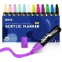 Rotuladores acrílicos Arrtx LC303274 — 12 colores, set de punta fina para arte y manualidades
