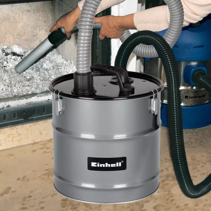 Einhell AFF 18 Filtro fino de ceniza, 18 L, Negro/Gris