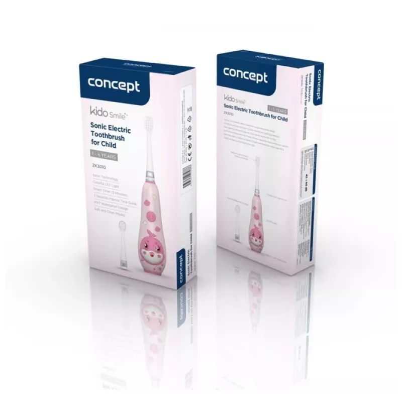 Cepillo de dientes sónico Concept ZK3010 para niños 1–5 años rosa