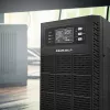 Qoltec 52284 SAI sistema de alimentación ininterrumpida | 10kVA | 10000W | factor de potencia 1,0 | LCD | EPO | USB | online