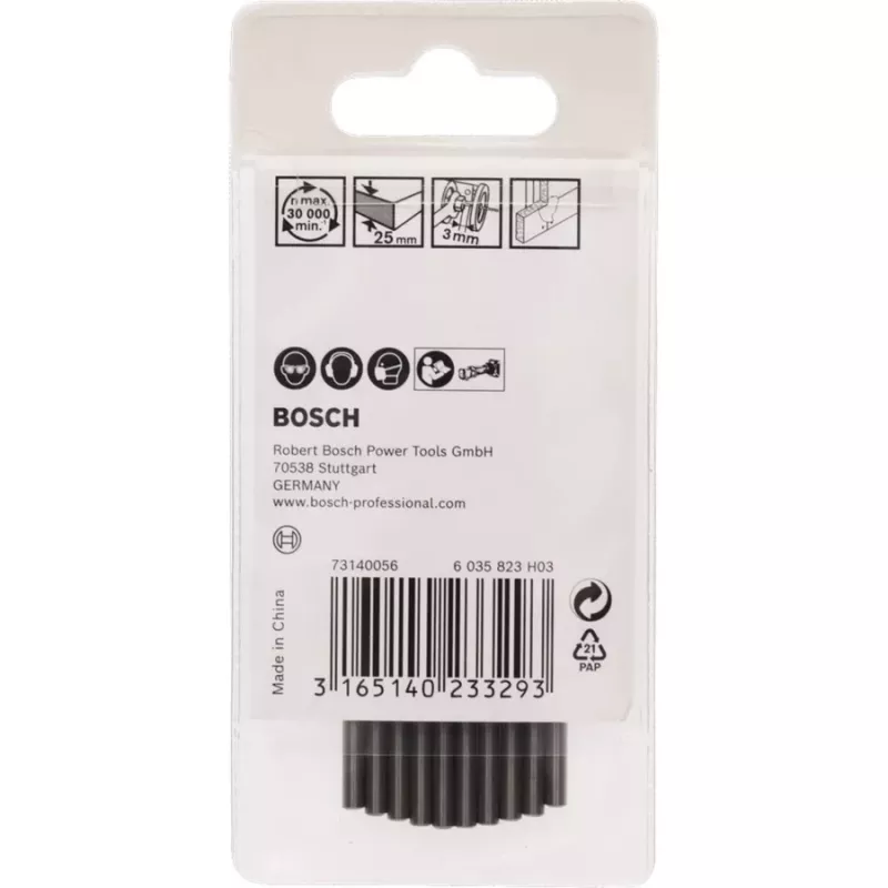 Broca de corte Bosch 2608620201 3,2 mm para fresadora Rotocut — 10 uds.