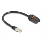 Cable de red DeLOCK 88146 RJ45 a RJ45 Cat.6A 0,25 m negro