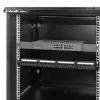 Qoltec 54488 Armario rack de pared de 19 pulgadas, 12U, 600 x 635 x 450 mm, puerta perforada