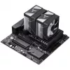 Jonsbo CR-1400 DV2 disipador para CPU, ARGB, 2 x 92 mm, negro