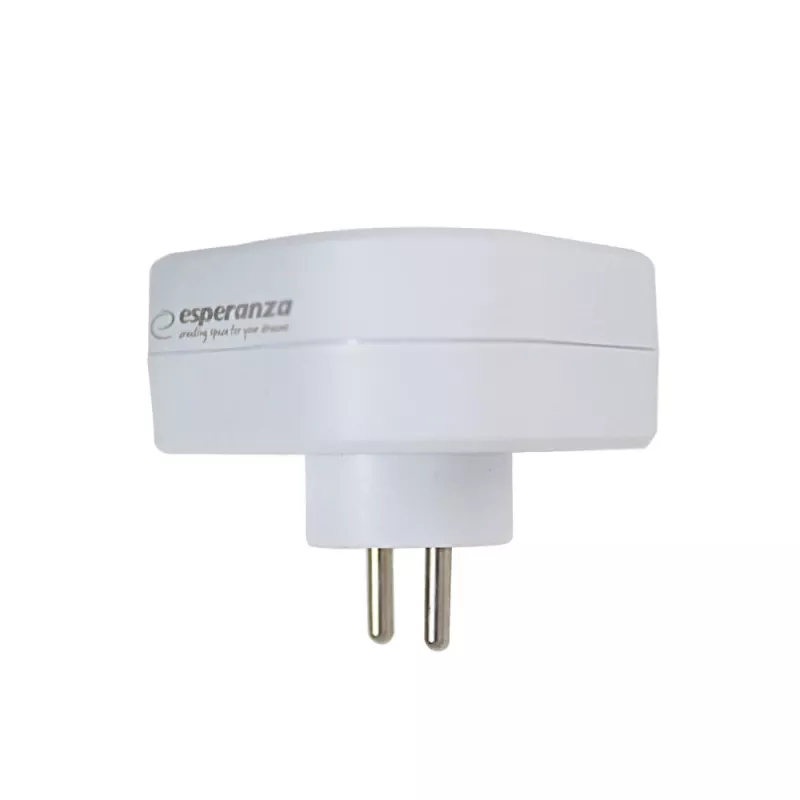 Esperanza ELK303W regleta eléctrica, 3 tomas, blanca