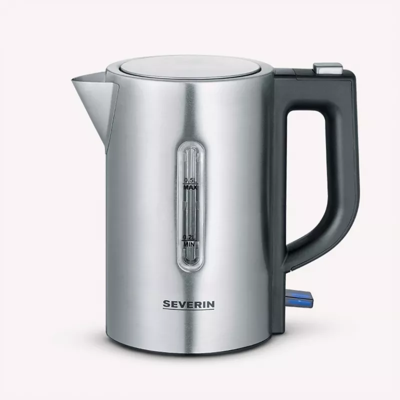 Severin WK3647 Hervidor de agua Acero inoxidable-negro cepillado (WK3647)