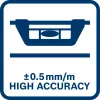 Bosch Professional 1600A01V3Z nivel de metal ligero, 120 cm, estrecho