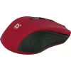Ratón óptico inalámbrico DEFENDER MM-935 RF — ambidiestro, 1600 DPI, rojo, receptor RF USB, pilas AAA