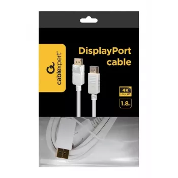 Cable DisplayPort Gembird CC-DP2-6-W – DisplayPort a DisplayPort, 1,8 m, blanco
