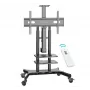 Soporte móvil motorizado para TV ONKRON TS1881E-B para televisores de 50–86 pulgadas, negro, elevación eléctrica, soporte VESA