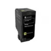 Lexmark 74C20Y0 cartucho de tóner, amarillo, 3000 páginas