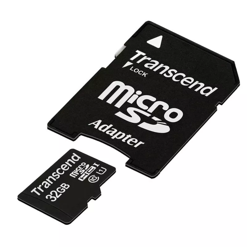MEMORIA MICRO SDHC 32GB CON ADAPTADOR/CLASS10 TS32GUSDU1 TRANSCEND