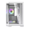 Caja de ordenador Darflash FT350 + 5 ventiladores aRGB (blanca)