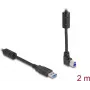Cable USB DeLOCK conector macho Type-A a conector macho Type-B 90° hacia arriba en ángulo 2 m
