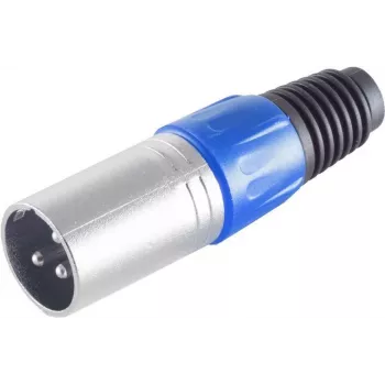 ShiverPeaks S/CONN maximum connectivity conector XLR macho, azul, 55002-B