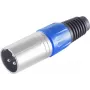 ShiverPeaks S/CONN maximum connectivity conector XLR macho, azul, 55002-B